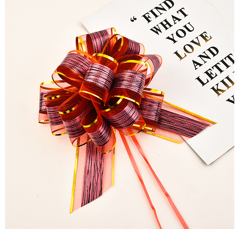 50MM雪纱印花球花 婚庆装饰手拉花厂家直销现货详情图9