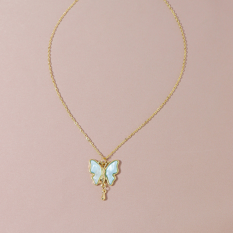 Fashion cute butterfly womenu0027s necklace wholesale