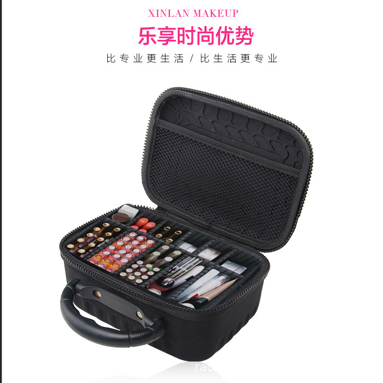定制化妆用具包大容量多层手提eva收纳包 PU化妆箱 EVA手提化妆包