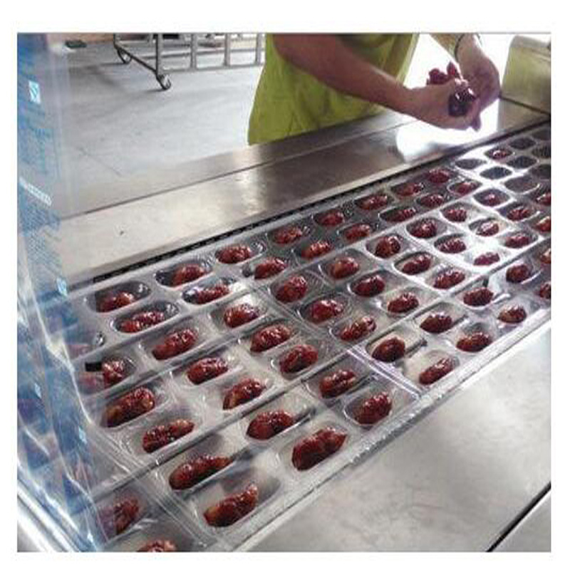 牛板筋全自动连续拉伸真空包装机 内蒙古特产牛肉干真空包装机