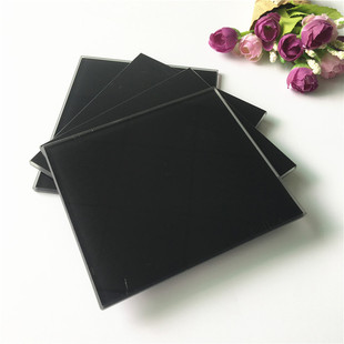 Настройте небольшие спецификации небольшого размера черная аэрозольная краска / черная мебель из шелковой печати стекло