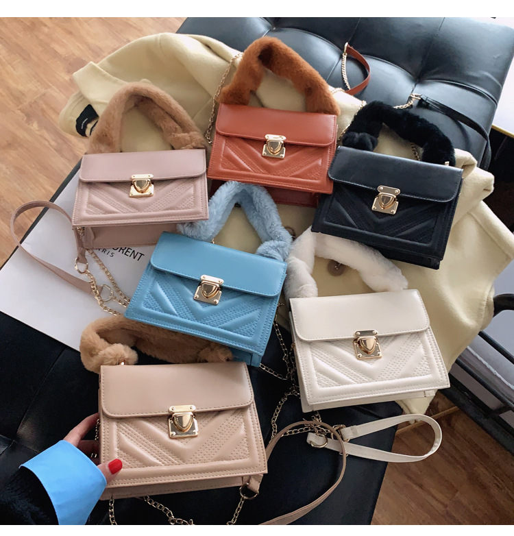 One-shoulder Casual Messenger Small Square Bag display picture 13