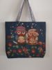 Cartoon capacious ethnic shopping bag one shoulder for mother and baby, suitable for import, ethnic style, wholesale