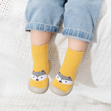 地板襪兒童春秋冬季寶寶襪子鞋室內學步防滑軟底毛圈加厚嬰兒鞋襪