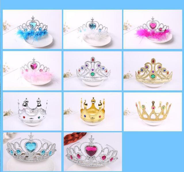 Factory wholesale creative Halloween accessories children cartoon cartoon cartoon Ring Princess Aisa cos clothing 6 sets