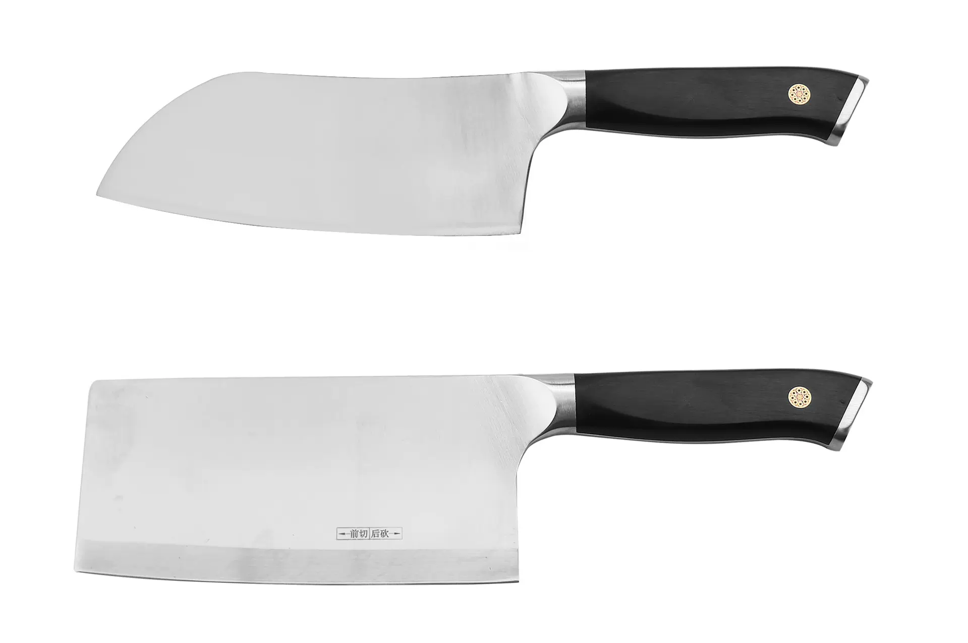 多功能居家厨房刀具套装不锈钢菜刀两件套切片刀斩切刀斩骨刀批发