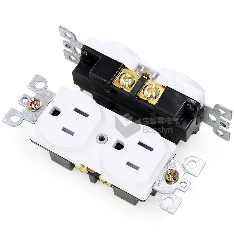 NEMA 5-15R American Double Wall socket panel Taiwan Japanese home socket beauty junction direct socket