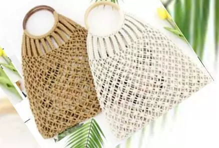Brand beach mesh bag for leisure