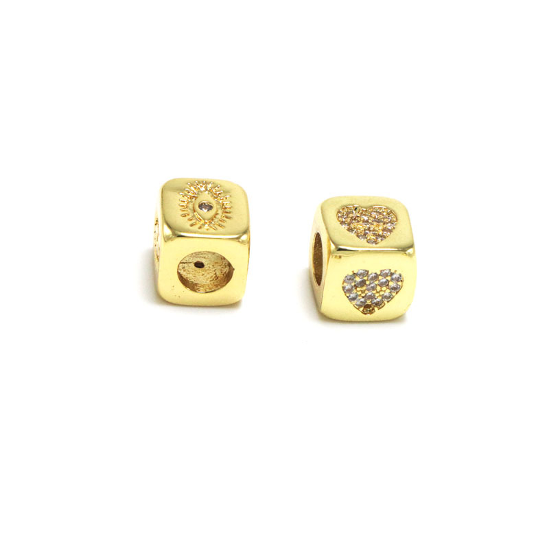 4g Weight Zircon Inlay Material Charms, Bracelets, Necklace Classification 1 Piece Quantity Holiday, Daily Occasion Copper Material Geometric, Devil's Eye, Heart Shape Pattern Women's Gender Plating, Inlay Design Basic, Modern Style, Classic Style Style Copper Plating Inlay Geometric Devil's Eye Heart Shape Zircon Charms Bracelets Necklace 10