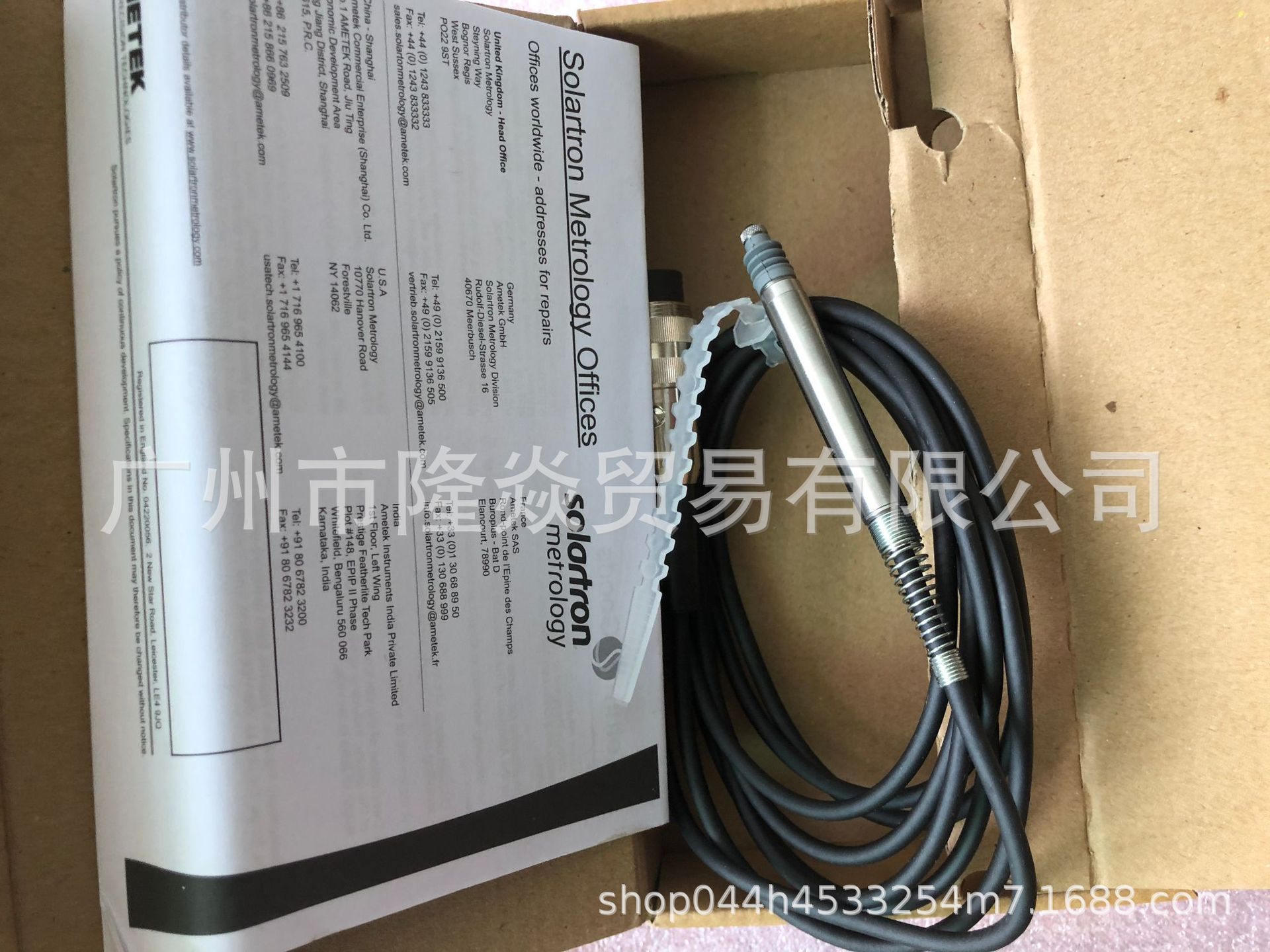 solartron输力强传感器AMETEK测笔AX/1/S测量仪925946探头922499