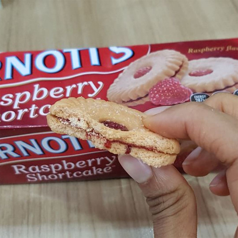 澳大利亚进口零食雅乐思覆盆子蛋糕饼干休闲网红零食饼干澳洲食品