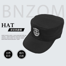 保安帽子物业巡逻治安工装帽子夏季透气网帽广告帽子厂家批发