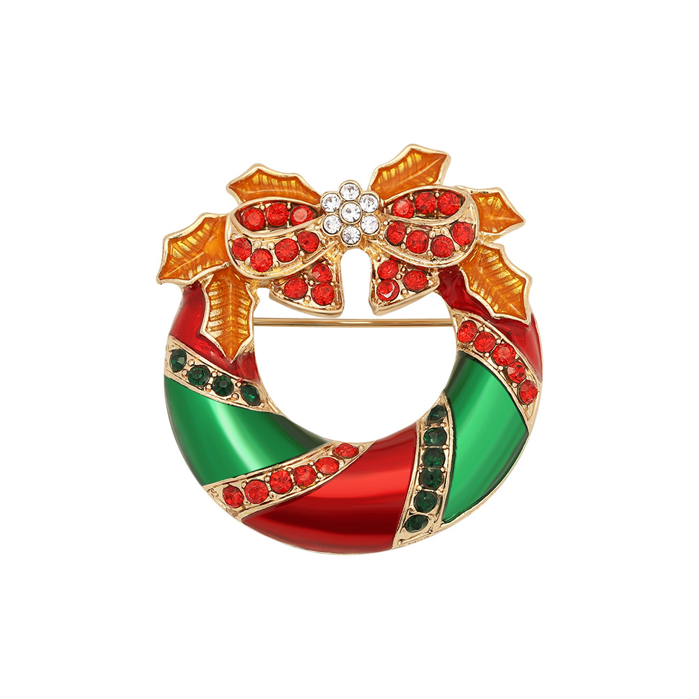 Christmas  Diamond Retro  Creative  Bow  Brooch display picture 5