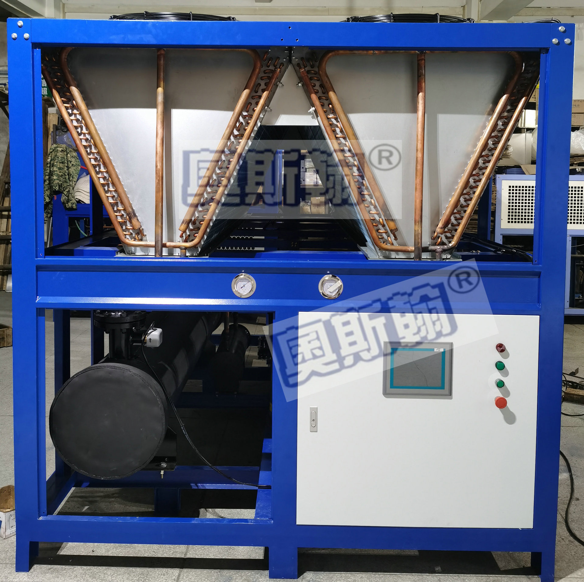 80匹風冷式冷水機 食品醫藥工業冷凍機組 低溫冷水機廠家非標定制