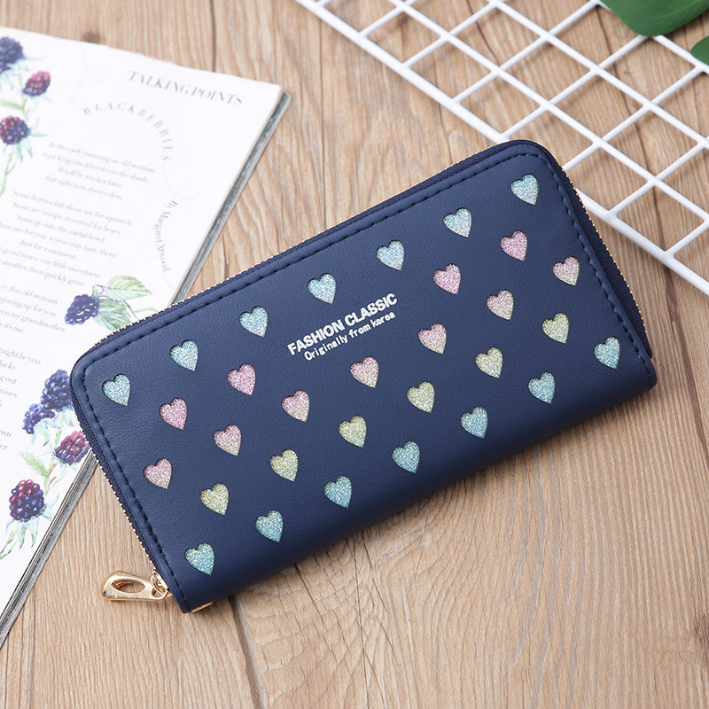 Korean Letter Hollow Heart Wallet display picture 8