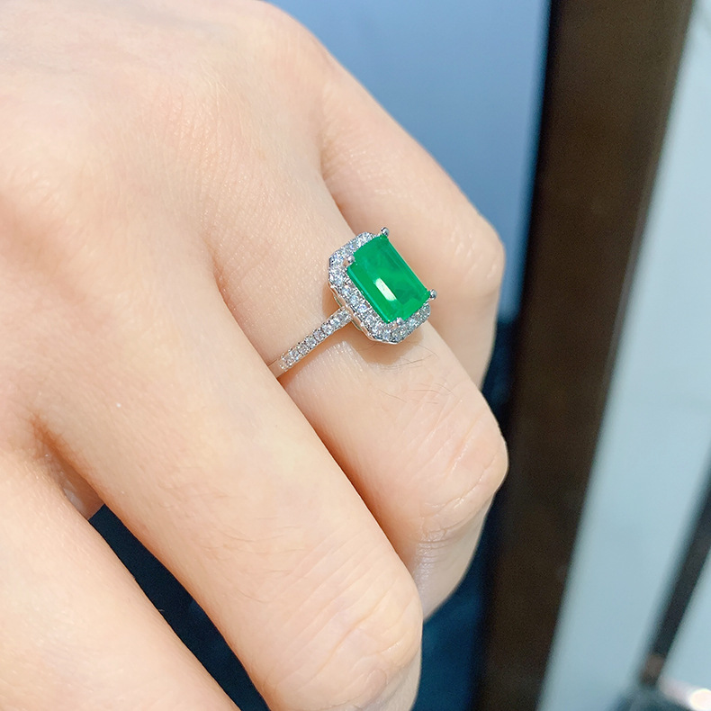 Gold Plated Plating Material Fashion Geometric Copper Gold Plated Artificial Diamond Rings 1 Piece