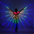 斯滢 LED发光大翅膀成人彩色单色光金翅蝴蝶披风酒吧表演荧光道具
