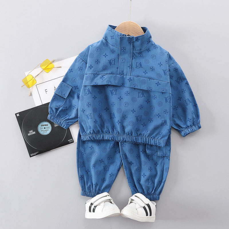 2020 New Children's Internet Celebrity Autumn Girl Baby Spring Clothing Fashionable Boys and Girls Set_voghion.com