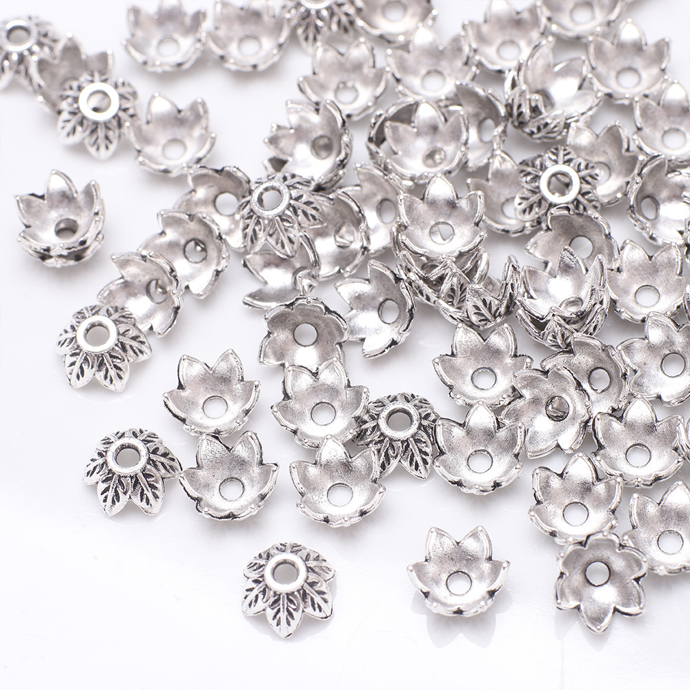 100 PCS/Package Metal Flower Flower Shape Bead Caps Simple Style display picture 2