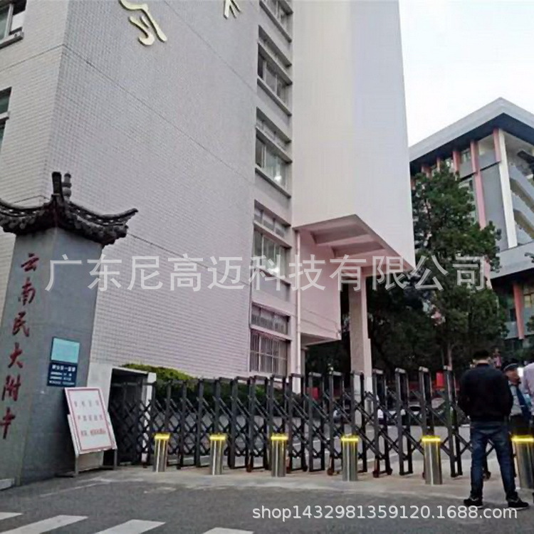 尼高迈液压机电一体升降柱 车阻遥控升降柱 可分三组升降 防水桩