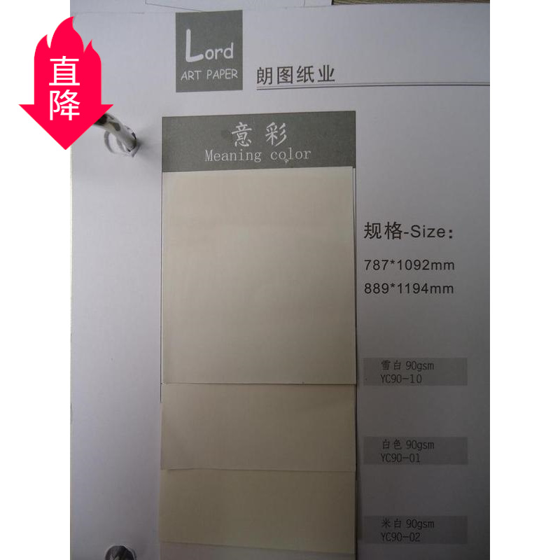 特种纸 轻涂布纸 感 意彩120克