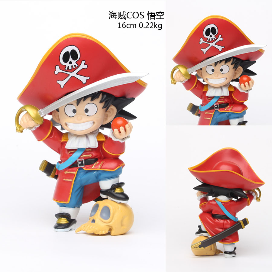 Garage Kit Model doll Monkey cos Pirate ornaments Childhood Kakaluote Toys Cake decorate Decoration