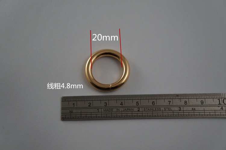 现货 圆圈 箱包扣 环保挂镀 规格齐全 质优价廉 （4.8线）