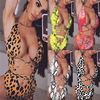new pattern Europe and America Foreign trade lady Conjoined Multicolor Bangsheng printing sexy Swimsuit fashion conservative triangle bikini
