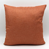 Cross -border imitation hemp pure color pillow sleeve simple home bedside cushion cushion cassette car waist cushion creative pillow