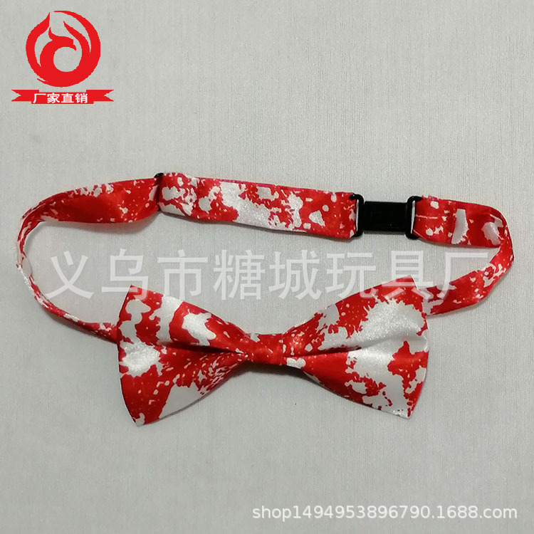 Halloween Ghost Festival pajarita Cosplay horror cráneo sangriento pajarita danza vampiro decoración props