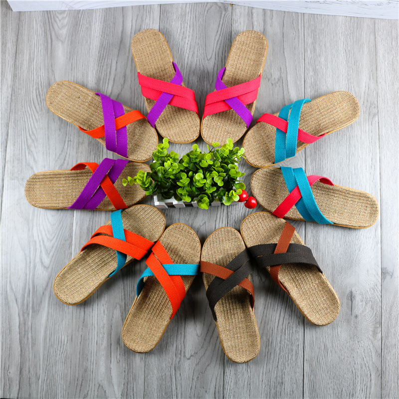 供应批发居家拖鞋时尚居家拖鞋情侣家居凉拖鞋麻拖|ms