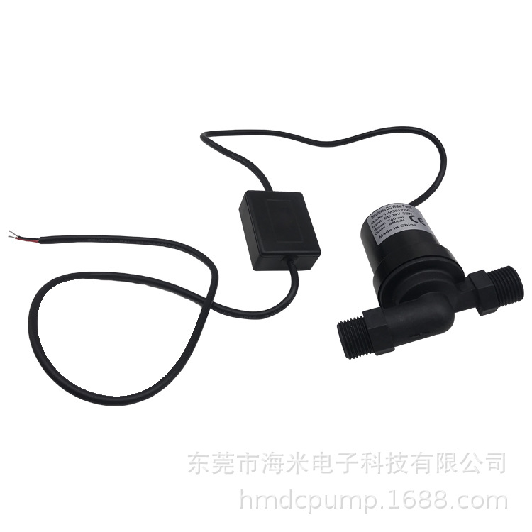 工厂PWM调速三相铝壳耐高温12V24V直流无刷热水器增压泵水循环泵