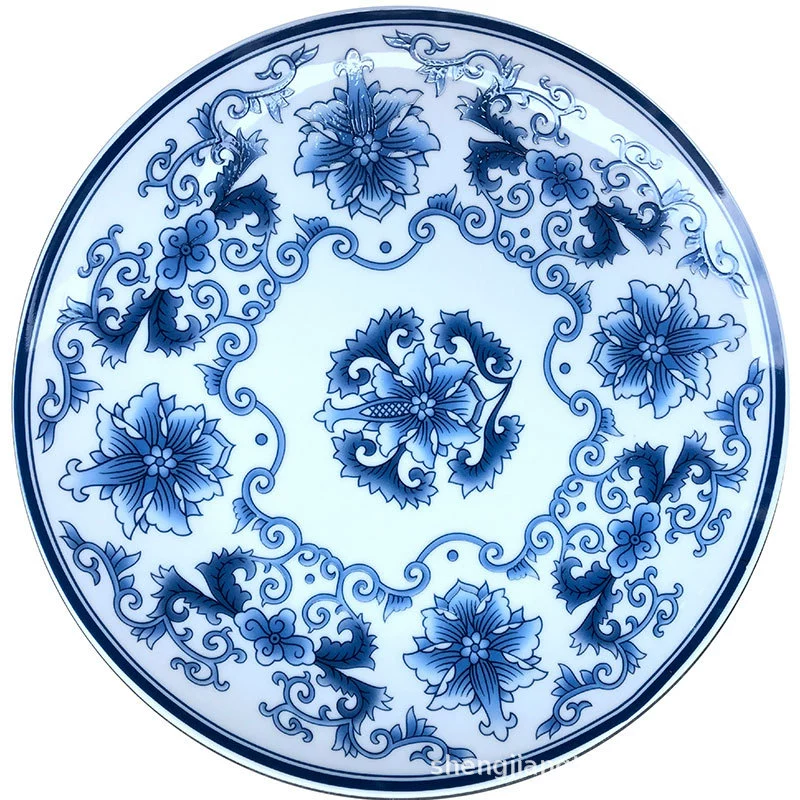 Керамическая porcelain керамические голубые и белые украшения для гостиной, домашний декор, простой и элегантный дизайн