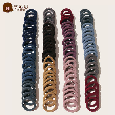 Foreign trade Selling Basics Towel ring Europe and America Best Sellers medium , please rubber string Cross border Explosive money Macaroon Hairpin 100 root
