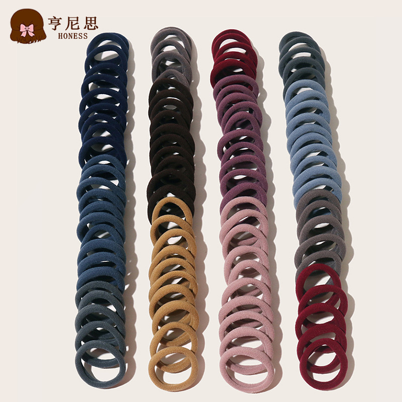 Foreign trade Selling Basics Towel ring Europe and America Best Sellers medium , please rubber string Cross border Explosive money Macaroon Hairpin 100 root