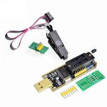 土豪金 USB 主板路由液晶 CH341B編程器 +免拆SOP8測試夾子
