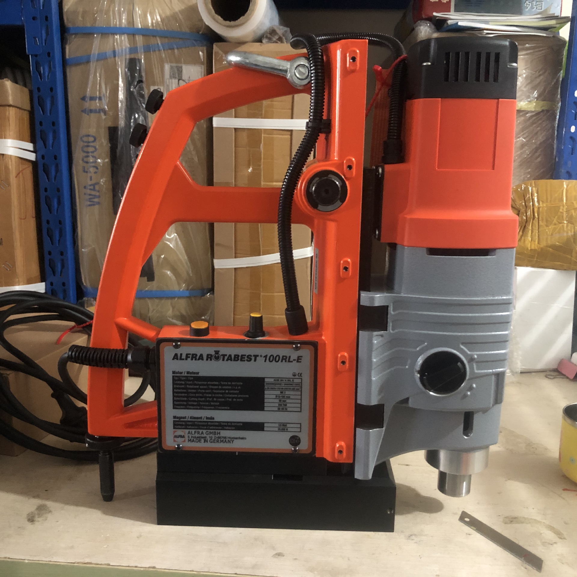 100RL-E德国欧霸ALFRA磁力钻磁座钻 磁性钻空心钻取芯钻套料钻