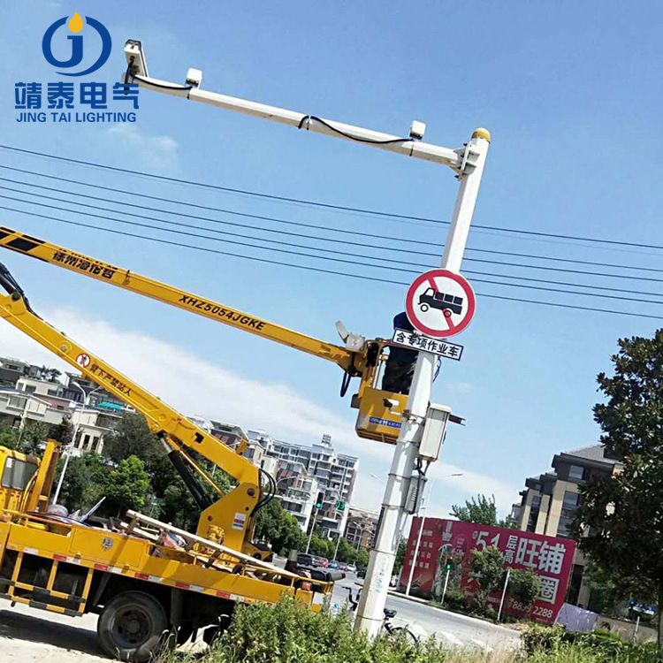 厂家生产小区公园道路监控立杆 3.5米不锈钢交通监控杆大批量