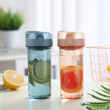 韩版创意塑料直饮杯 环保密封随手水杯子 户外运动水瓶过滤网水樽