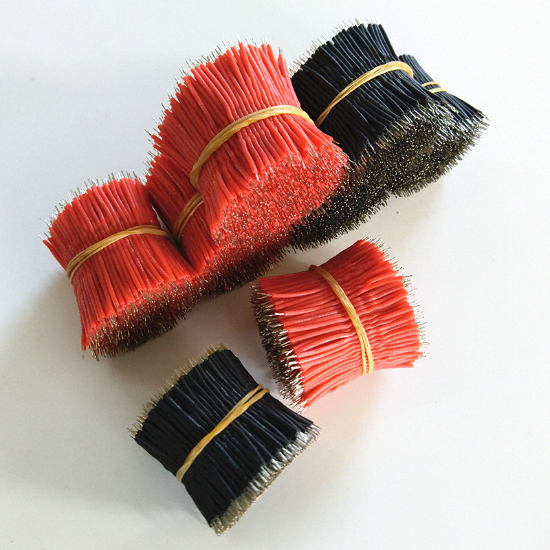 厂家直销 超短浸锡线 40mm 20号线 UL3239 高温硅胶电子线材加工