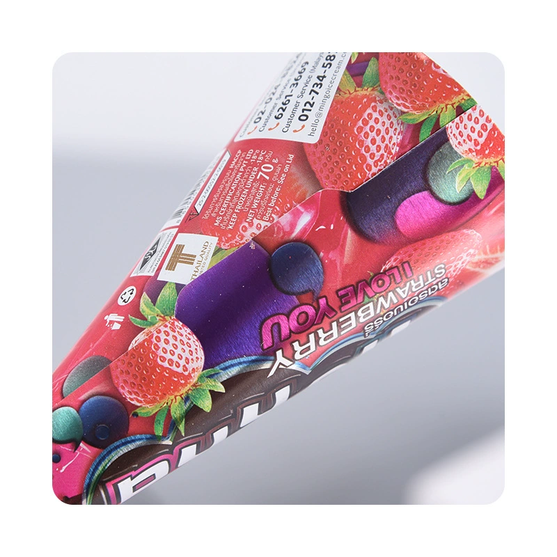 Ice Cream Paper Two Ferris Crispy Crusted Crusted Paper Tobbing Ice Cream 22 degrees oblique ice cream disposable