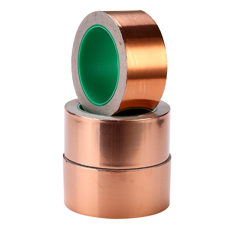 双导铜箔胶带 粘性强导电铜箔胶带 导电胶带屏蔽胶带单面胶0.06厚