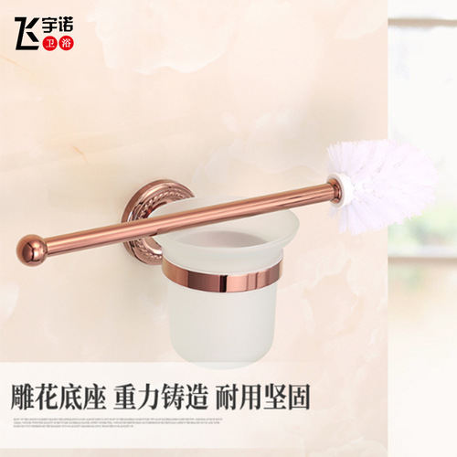 Full Copper Rose Gold Towel Rack Set Bathroom Hardware Bathroom Towel Bar and Shelf Towel Rack