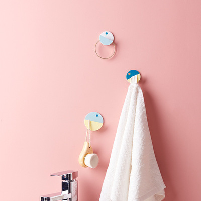 日出印象创意塑料无痕粘钩墙壁免打孔强力挂钩卫生间厨房卧室家用