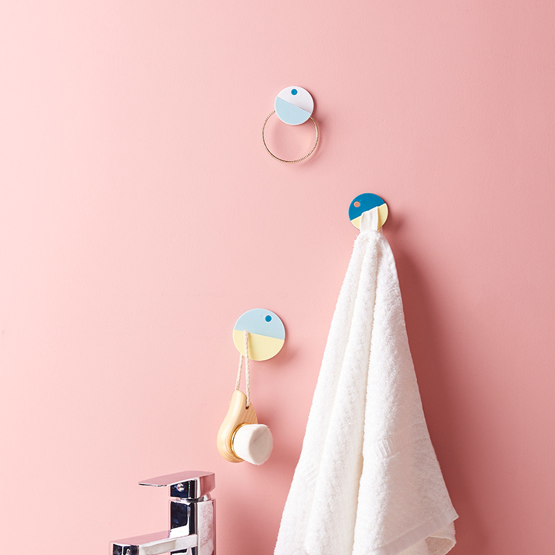 日出印象创意塑料无痕粘钩墙壁免打孔强力挂钩卫生间厨房卧室家用