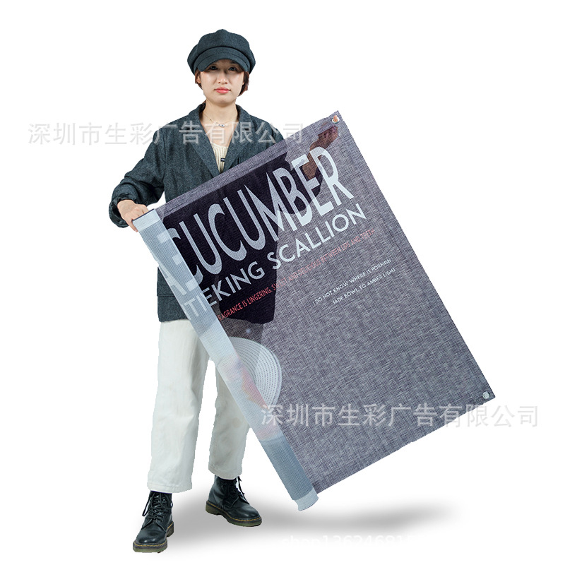 厂家促销高强度喷绘色彩大孔网格布 防台风户外网格布 网格布