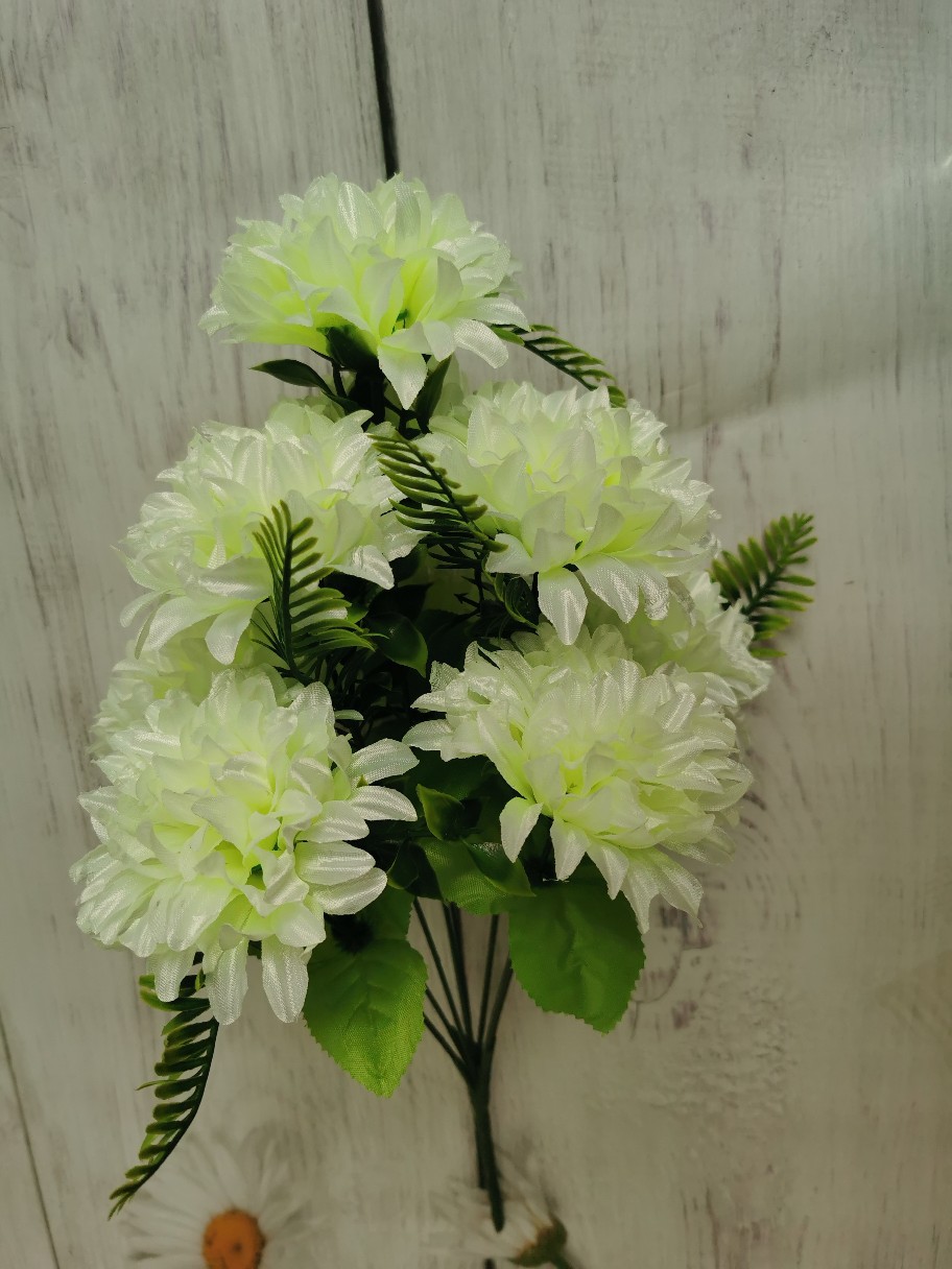 9 flores de crisantemo de ángulo agudo, tela de seda brillante, flores inmortales, arreglos de flores decorativas, flores Qingming, precios especiales