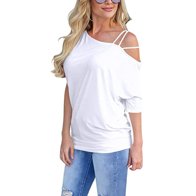 Loose Solid Color Sling T-Shirt NSKX8458