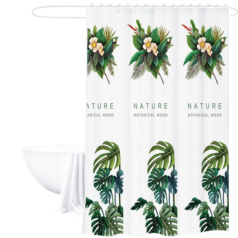 Cortina de ducha PEVA impresión múltiple en stock baño impermeable cortina de partición transfronteriza simple estilo ins cortina de baño Cortina de ducha