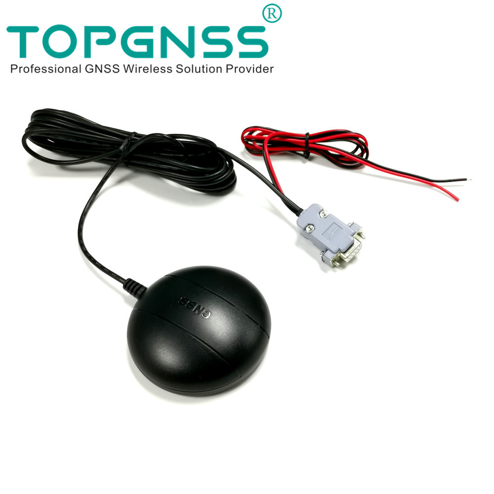 工业DB9母头DIY外部供电12V-24V RS232协议GPS北斗模块接收器10HZ